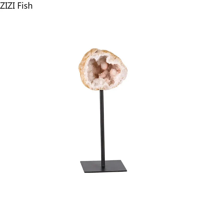 Afralia™ Minimalist Agate Desk Ornament for Stylish Living Room Decor