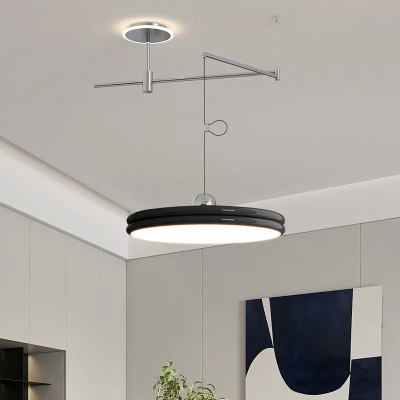 Nordic Swinging Arm LED Pendant Lights for Dining Table by Afralia™