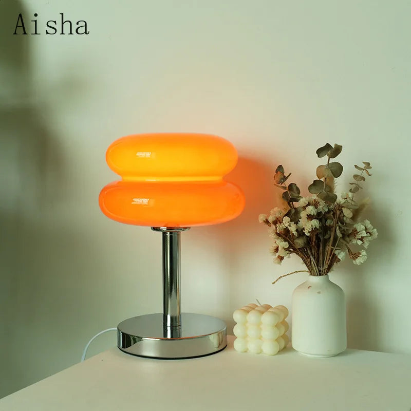 Afralia™ Bauhaus Glass Table Lamp | Modern Desktop Decoration for Home, Bedroom, Living Room