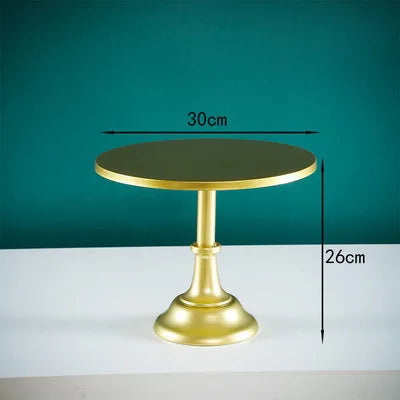 Afralia™ Wrought Iron Cake Stand Wedding Birthday Dessert Tray Afternoon Tea Display