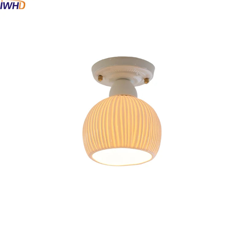 Afralia™ Ceramic LED Ceiling Light for Modern Home Decor & Lighting