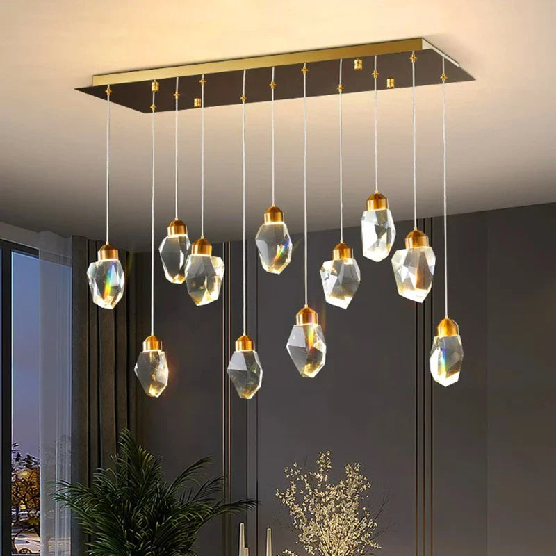 Afralia™ Crystal Chandelier: Luxury Pendant Light for Living and Dining Room