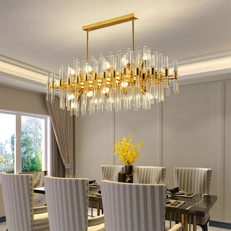 Afralia™ Nordic Crystal Chandelier Ceiling Light for Home Decor