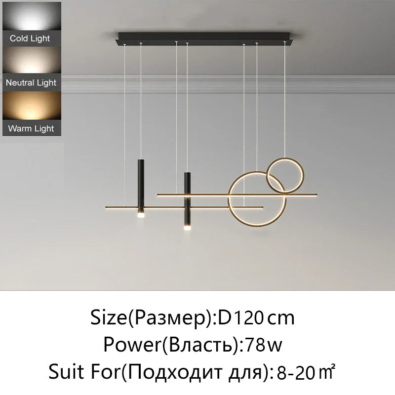 Afralia™ Minimalist LED Pendant Lights for Home Decor Indoor Lighting