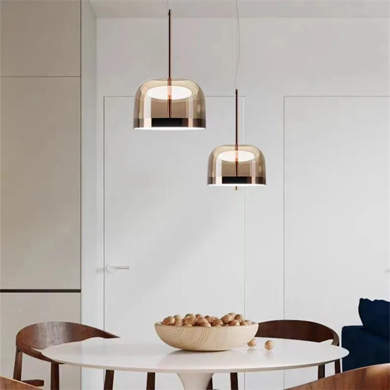 Afralia™ Equatore Glass Pendant Light for Modern Dining Room Decor and Luxury Loft House