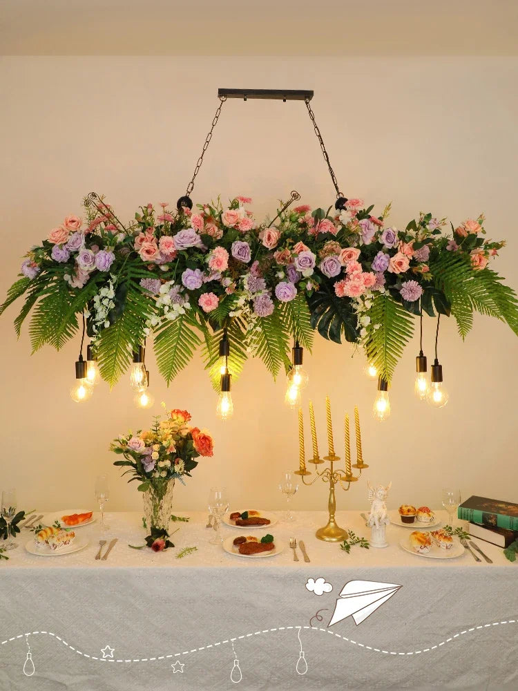 Afralia™ Retro Garden Pendant Light: Pastoral Industrial Style with Green Plants