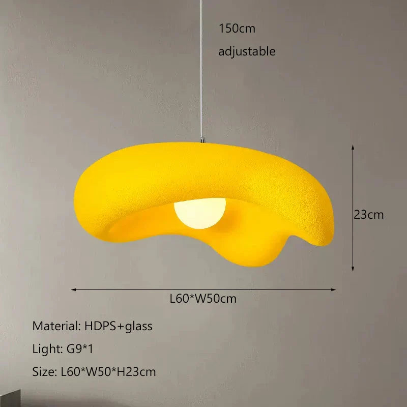 Afralia™ Nordic Wabi Sabi LED Pendant Chandelier for Dining Room and Bar