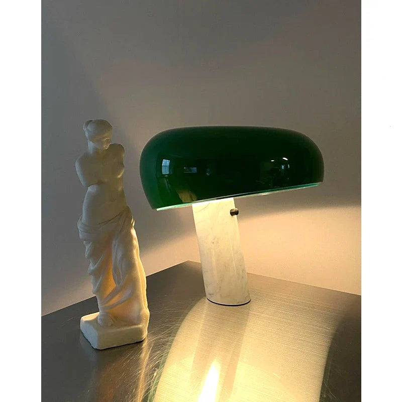 Afralia™ Designer Mushroom Lamp: Nordic Marble Table Lamp for Villa Study Room Indoor Lighting