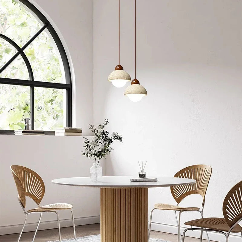 Afralia™ Cave Stone Pendant Light Ceiling Hanging Lamp for Bedroom and Dining Room