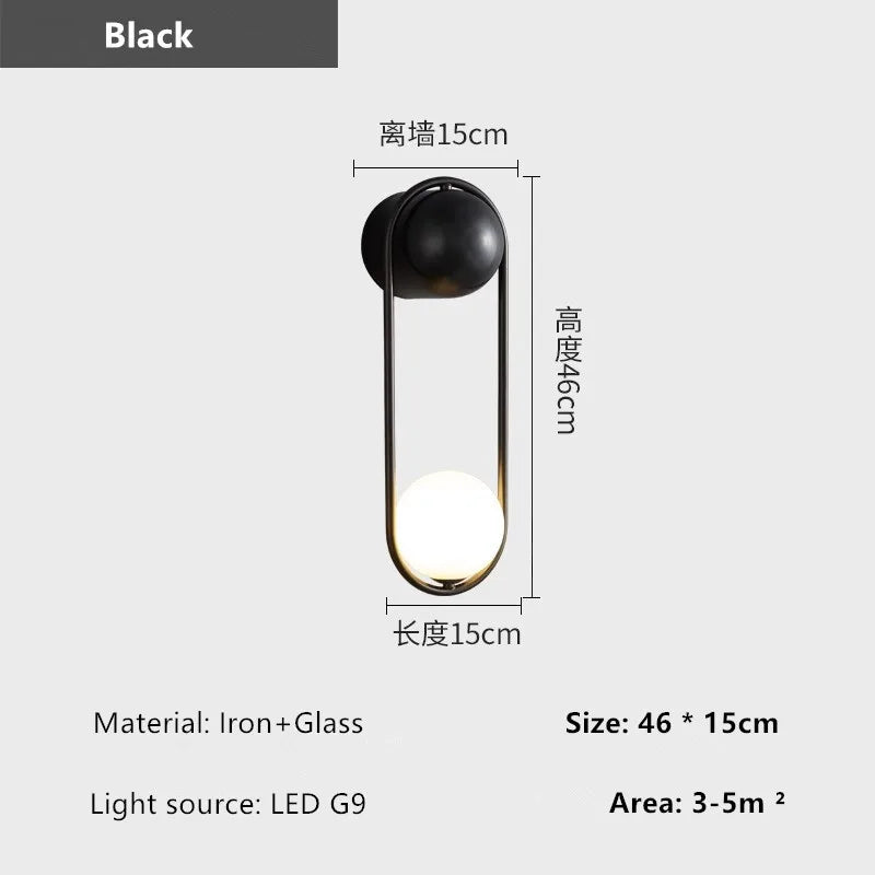 Afralia™ LED Wall Lamp: Modern Nordic Light for Bedroom, Corridor & More
