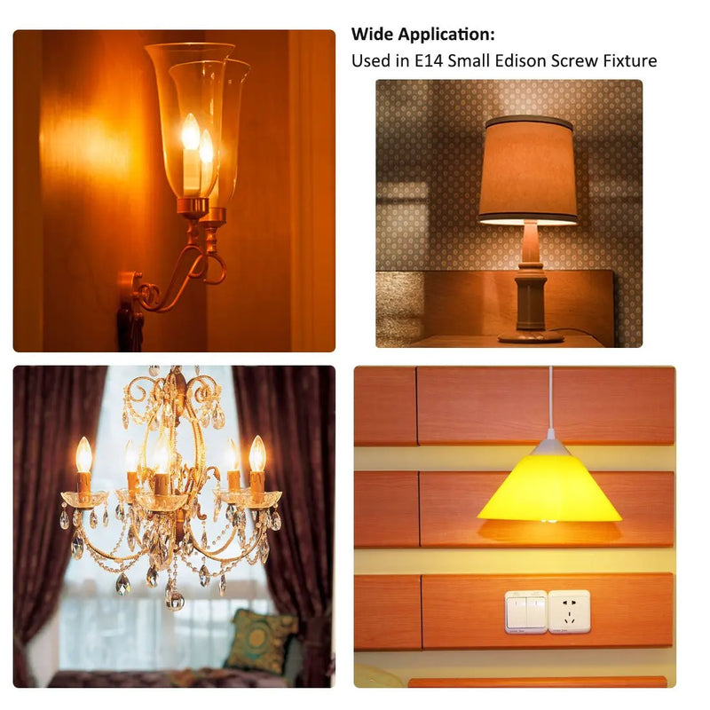 Afralia™ C35 LED Dimmable Glass Edison Bulbs 4W 6W 2700K 6000K Chandelier Lamp 110V 220V