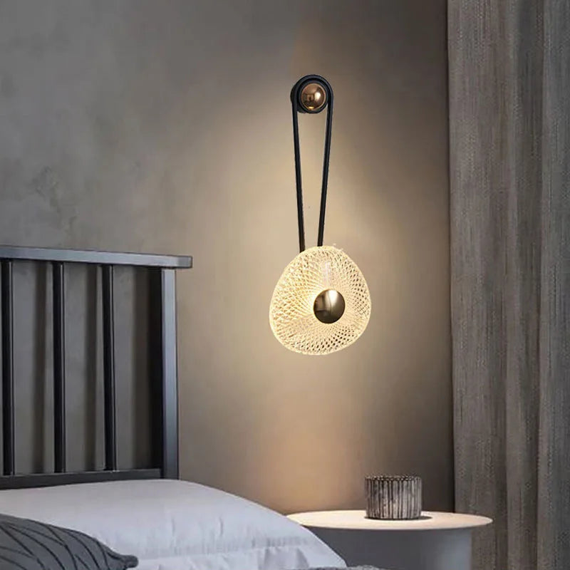 Afralia™ Nordic LED Wall Lamp for Home Bedside Living Room, Study & Corridor Décor