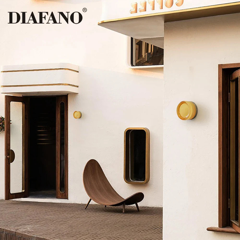 Afralia™ Glass Sconce LED Wall Lamp for Luxury Living Room & Bedroom