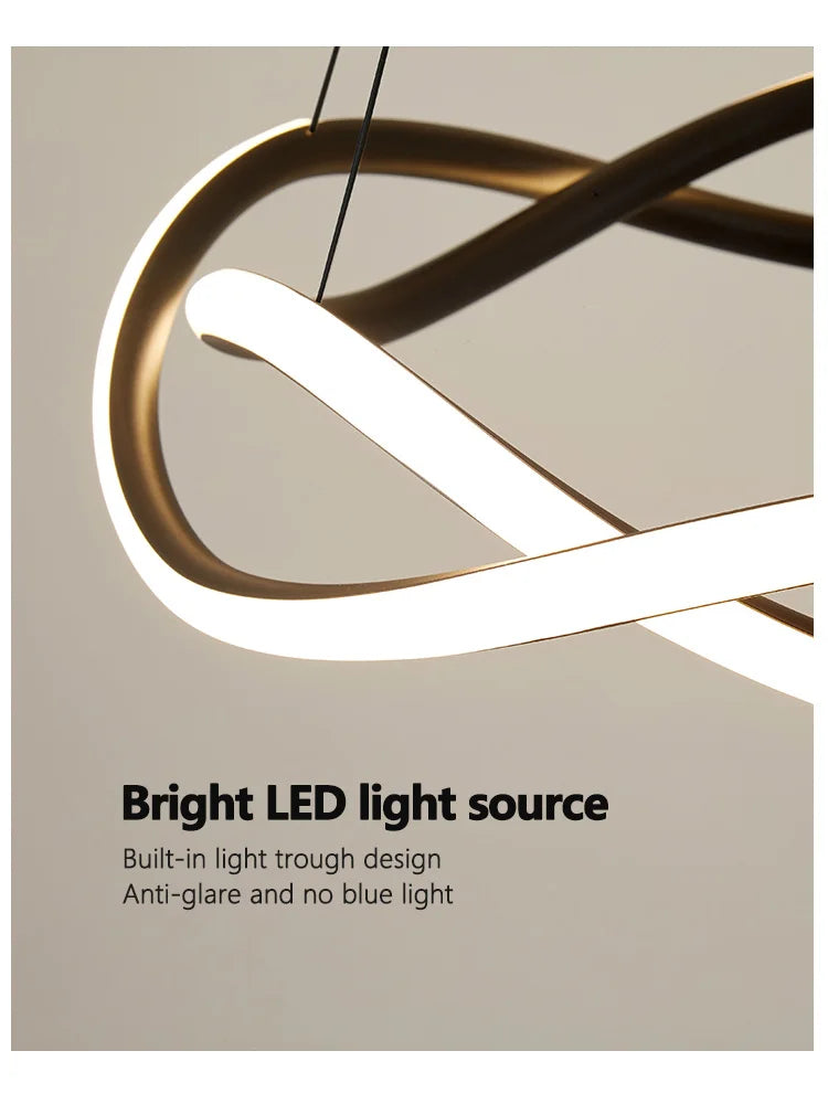 Afralia™ Nordic Circle Chandelier: Modern & Personalized Living Room Lighting