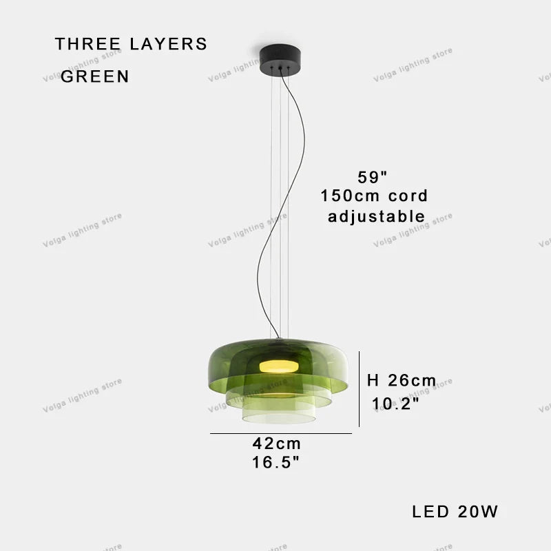 Afralia™ Nordic Glass Pendant Lights - Dimmable LED Ceiling Lamps for Dining Room