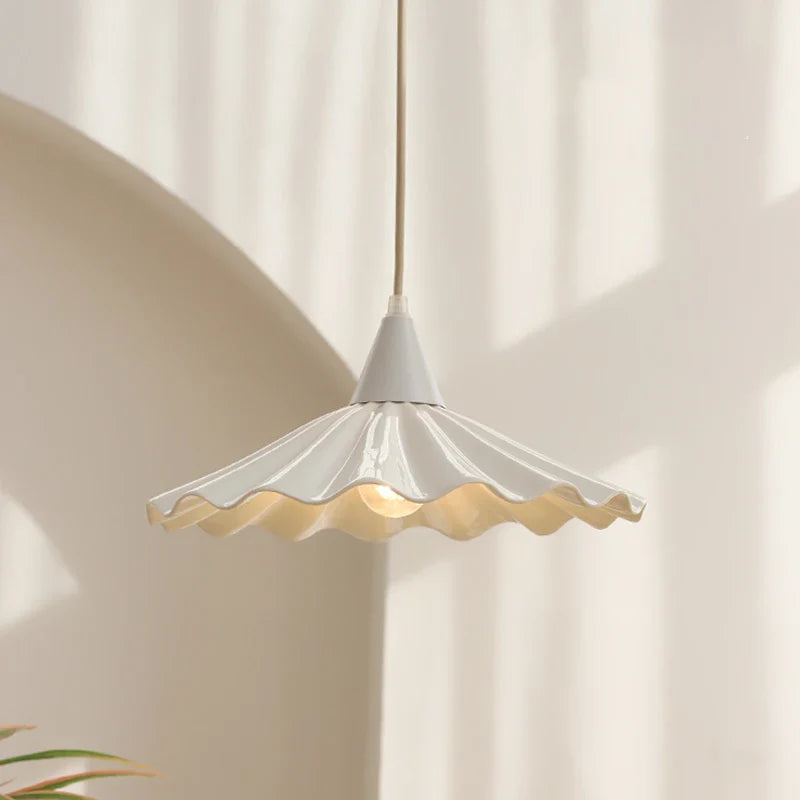 Afralia™ White Ceramic LED Pendant Lights: Modern Nordic Style Hanging Lamp for Home