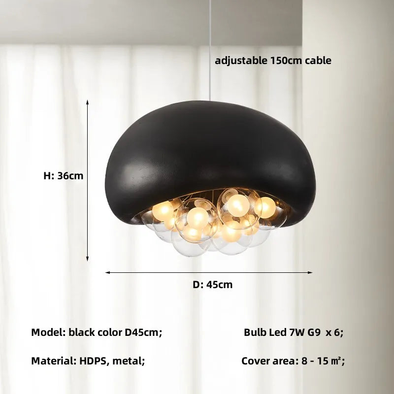 Afralia™ Nordic G9 LED Pendant Lights with HDPS Glass Shades for Dining Room