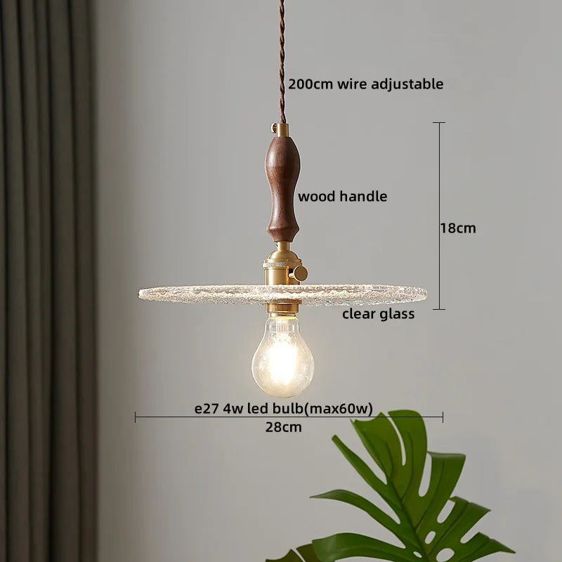 Afralia™ Copper Glass LED Pendant Lights - Nordic Modern Style