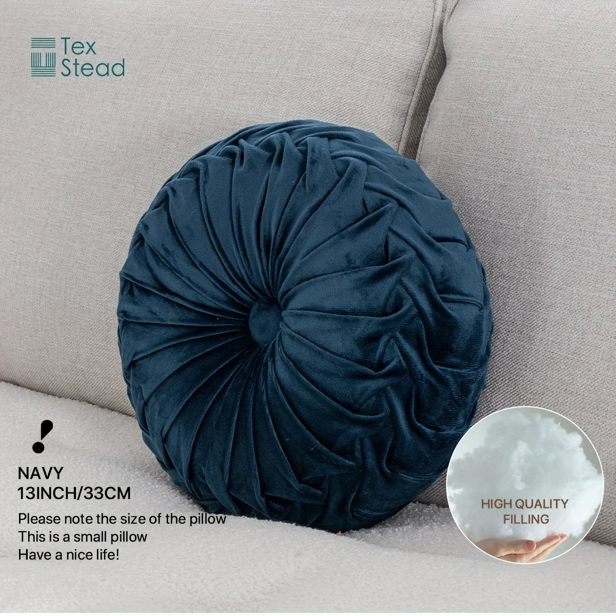 Afralia™ Velvet Pumpkin Round Cushion for Couch, Bed, Sofa, Chair - Decorative 3D Design