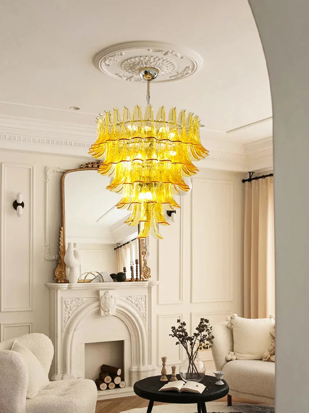 Afralia™ Green Tree Crystal LED Chandelier: Modern European Style Pendant Light with Remote Control