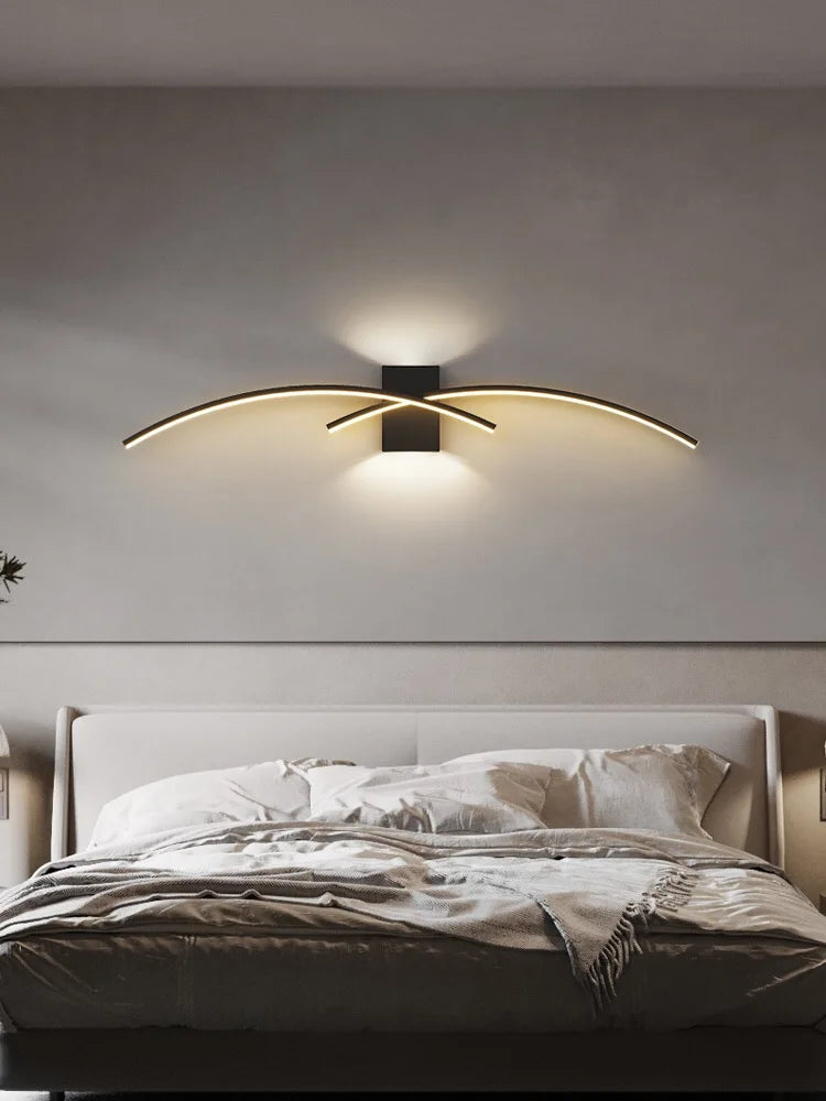 Afralia™ Modern LED Wall Lamp for Bedroom Closets Indoor Lighting Sconces Night Lamps