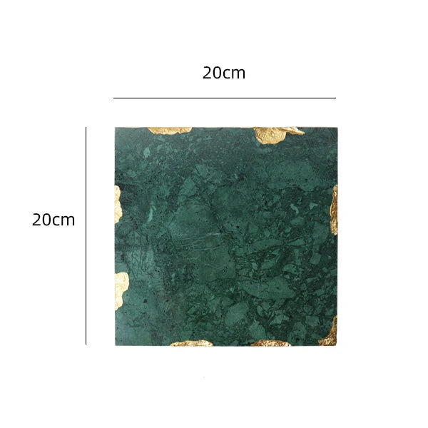 Afralia™ Marble Tray with Golden Edge for Jewelry, Cosmetics, and Serving