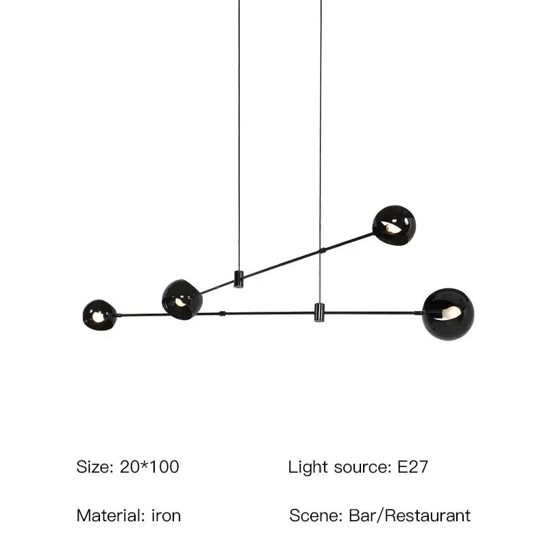 Afralia™ Modern Loft LED Chandelier Minimalist Art Design Nordic Pendant Lamp