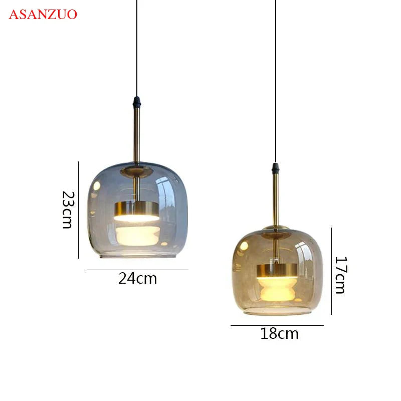 Afralia™ LED Pendant Lights Modern Nordic Hanging Lamp for Home Decor