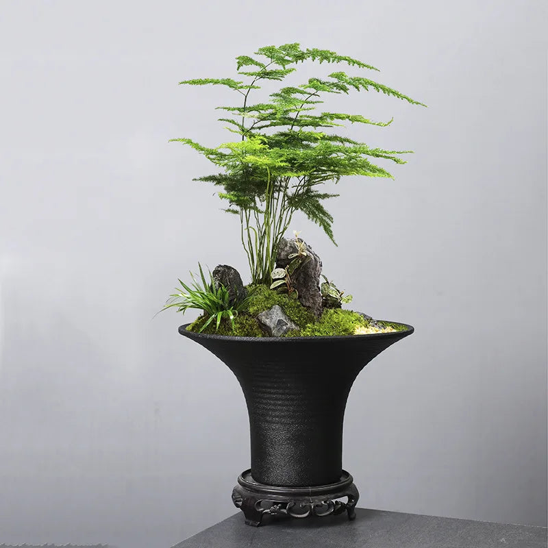 Afralia™ Ceramic Floral Arrangement Flower Pot Planter Vases Plant Accessories