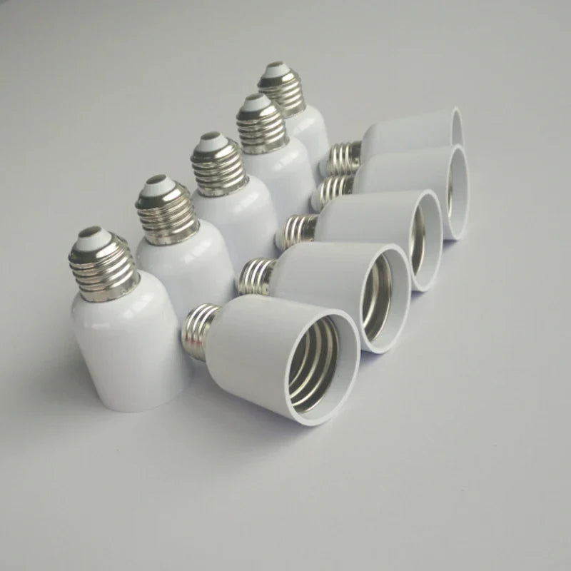 Afralia™ E27 to E40 Light Bulb Adapter Socket Converter - Pack of 10