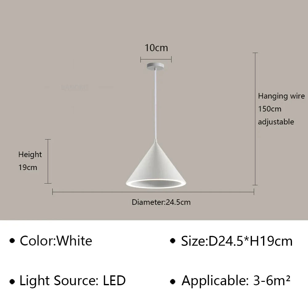 Afralia™ Macaron LED Pendant Light: Modern Chandelier Fixture for Living Dining Bedroom