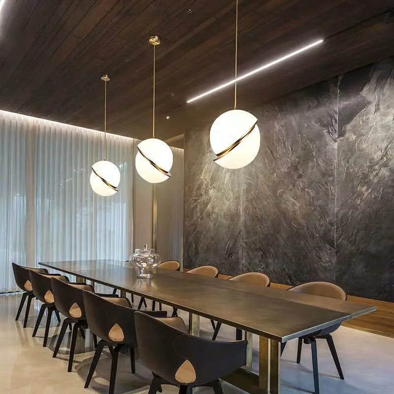 Afralia™ Modern White LED Pendant Lamp for Stylish Home Decor