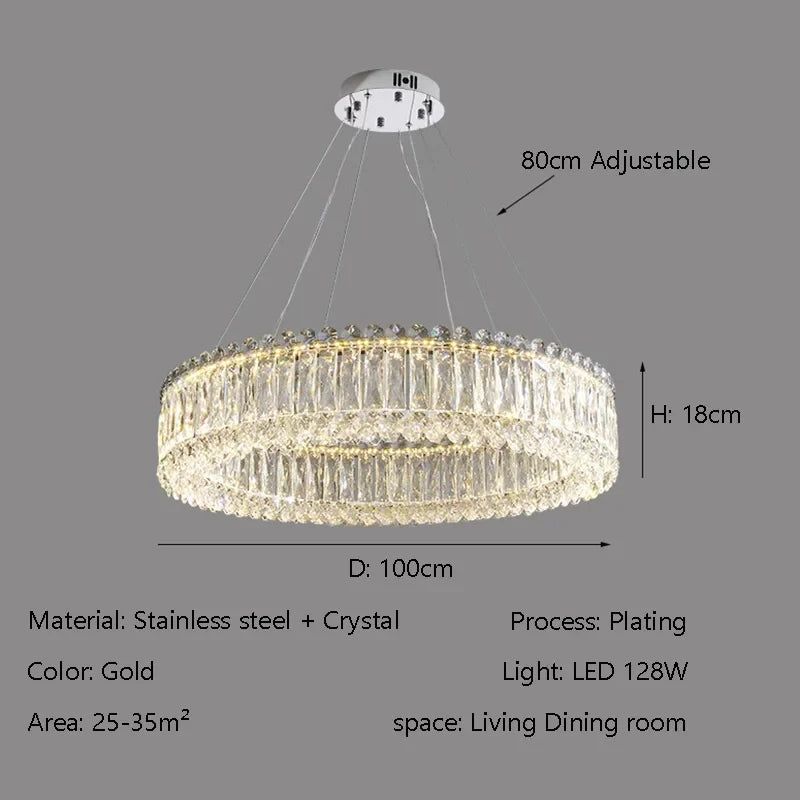 Afralia™ Crystal Chandelier: Modern Luxury Design for Bedroom, Living Room, Hotel & Lobby