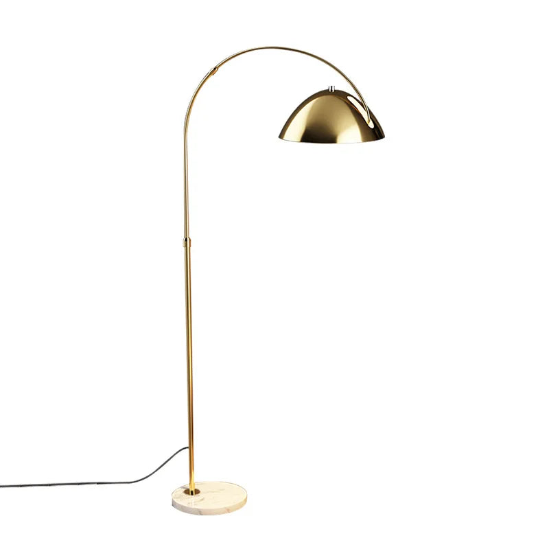 Afralia™ LED Floor Lamp Gold Black Metal Minimalist Modern Living Room Light