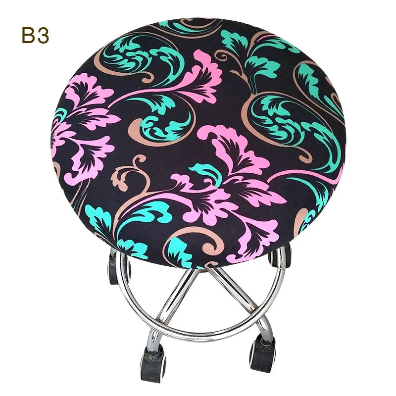 Afralia™ Floral Print Elastic Chair Cover for Home, Bar Stool, Anti-Dirty Slipcover