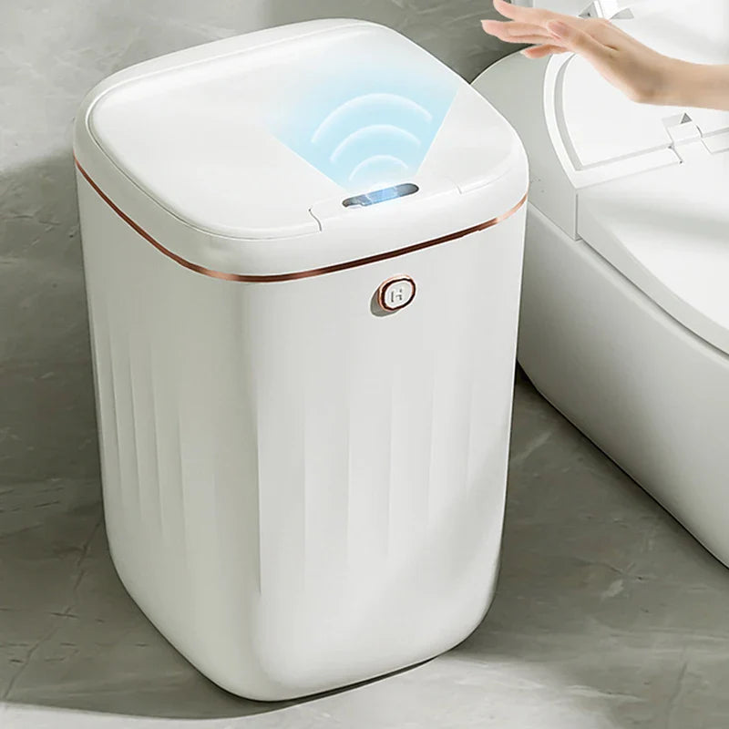 Afralia™ Smart Sensor Trash Can 24/22/20L Large Capacity for Kitchen Bathroom