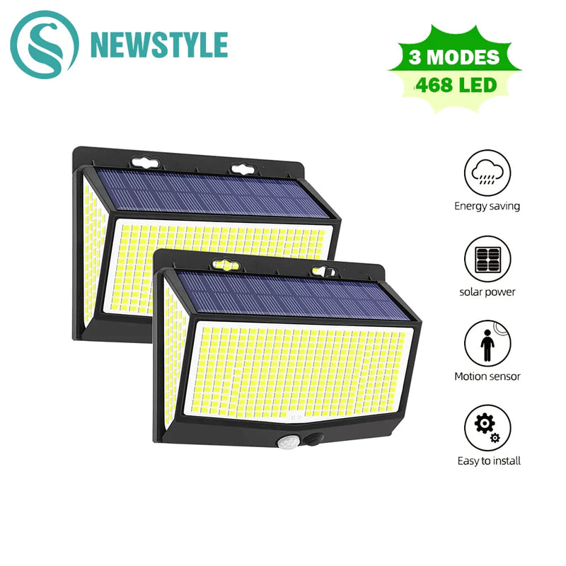 Afralia™ Solar Security Light: Outdoor Waterproof LED Garden Wall Lighting