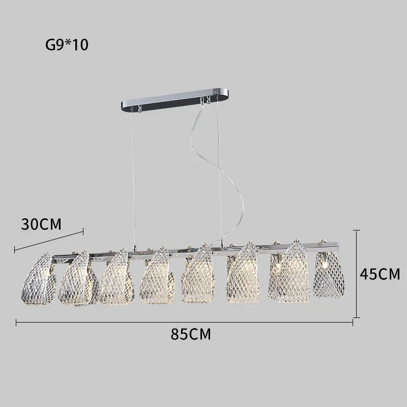 Afralia™ Glass Pinecone LED Chandelier: Modern Art Deco Pendant Lighting