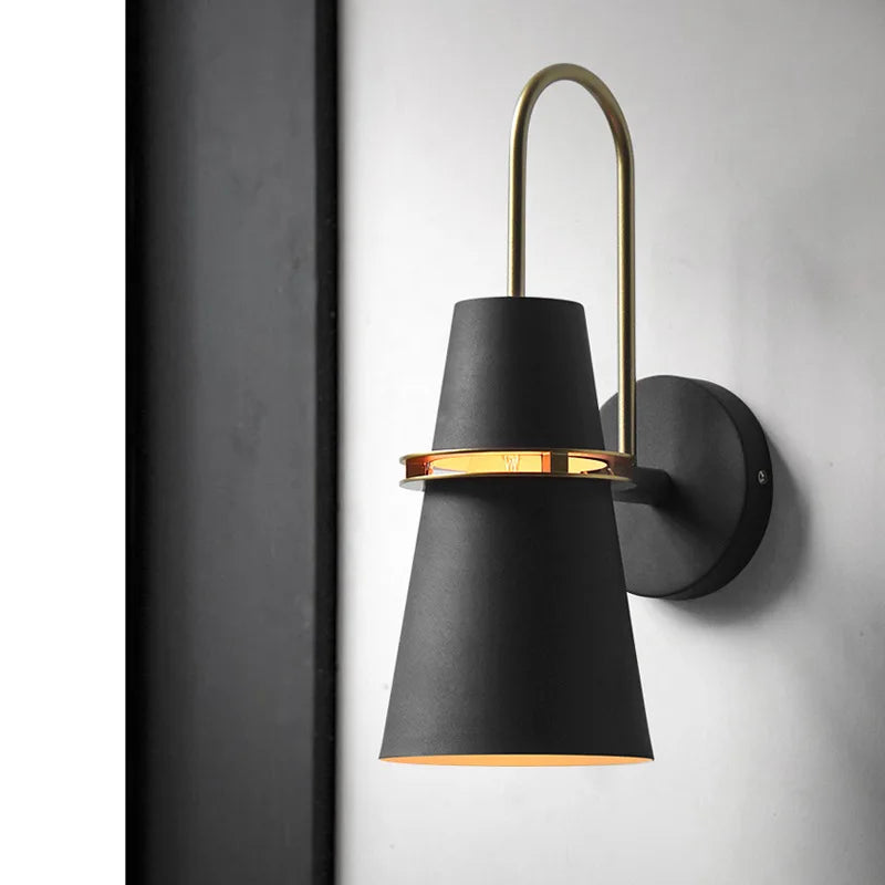 Afralia™ LED Horn Wall Lamp: Modern Nordic Sconces for Bedside, Living Room, Home Decor