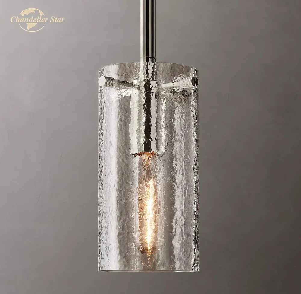 Afralia™ Modern Glass LED Chandelier Charleroi Pendant Light for Kitchen Bedroom Dining Room