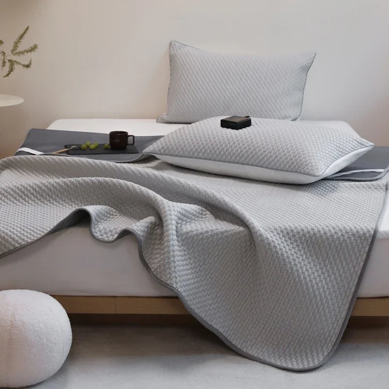 Afralia™ Ice Bean Cooling Mat & Pillowcase Set - Premium Bed Cooling Technology