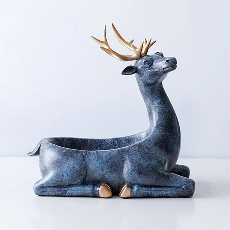 Afralia™ Elegant Resin Deer Key Storage & Home Decoration Ornaments