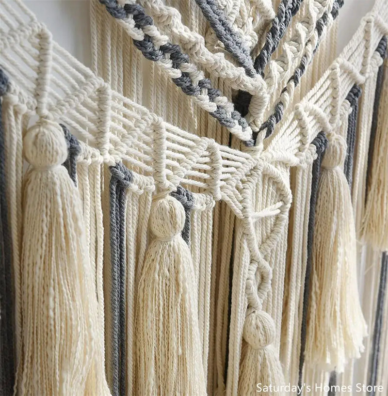 Afralia™ Macrame Tassel Wall Hanging Tapestry Wedding Home Décor