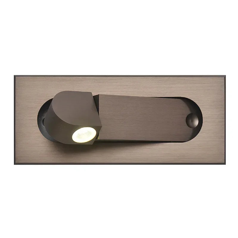 Afralia™ LED Wall Lamp: Adjustable Angle, Bedroom Reading Light, Recessed Design