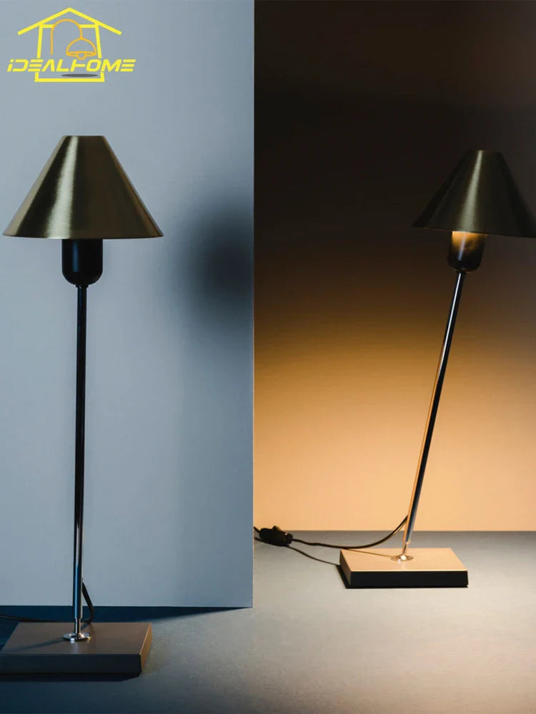 Afralia™ Stainless Steel Copper Table Lamp LED E27 Modern Desk Light - Bedroom Study Studio