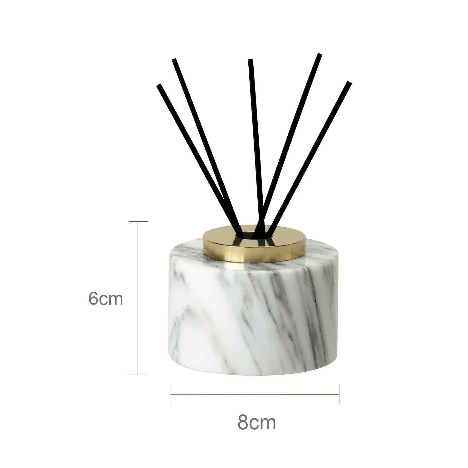 Afralia™ Marble Bathroom Set Soap Dispenser Cotton Swabs Jar Tray Accessories