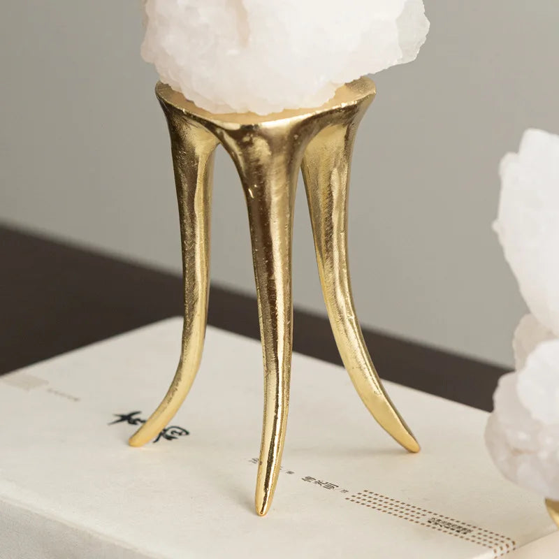 Afralia™ Octopus Brass Sculpture on Marble Base - Home Decor Metal Figurine