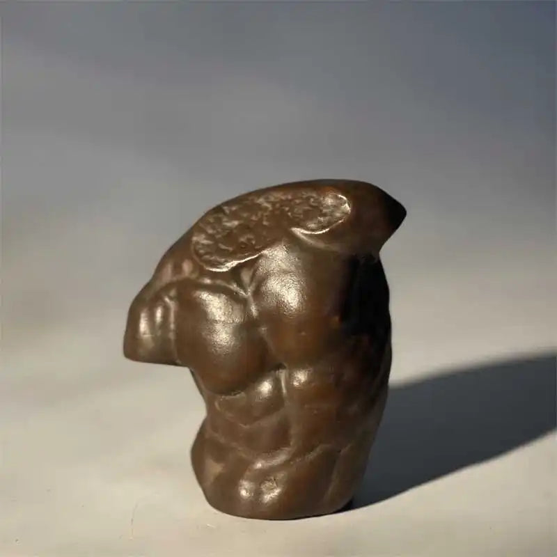 Afralia™ Greek Nude Human Figure Sculpture Handicraft, Room Decor Figurine