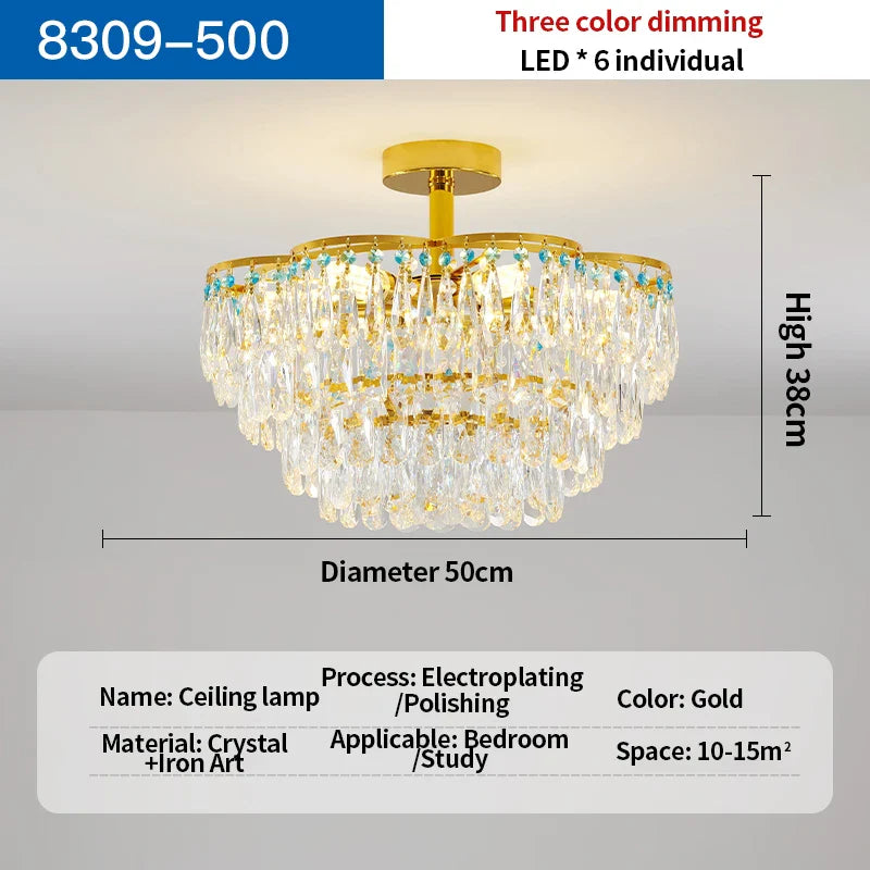 Afralia™ Crystal Light: Elegant Chandelier for Living Room, Dining Room & Bedroom