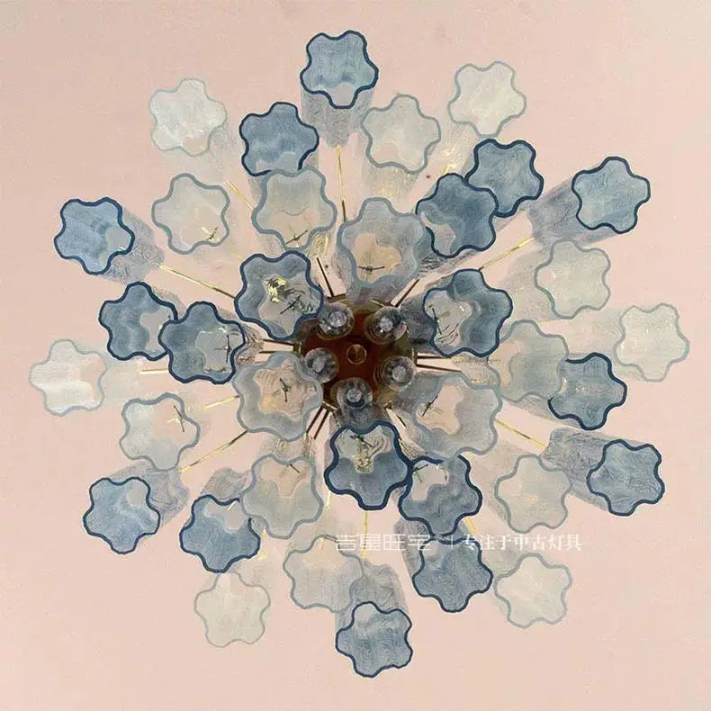 Afralia™ Colorized Glass LED Chandelier for Living Room Kitchen Bedroom